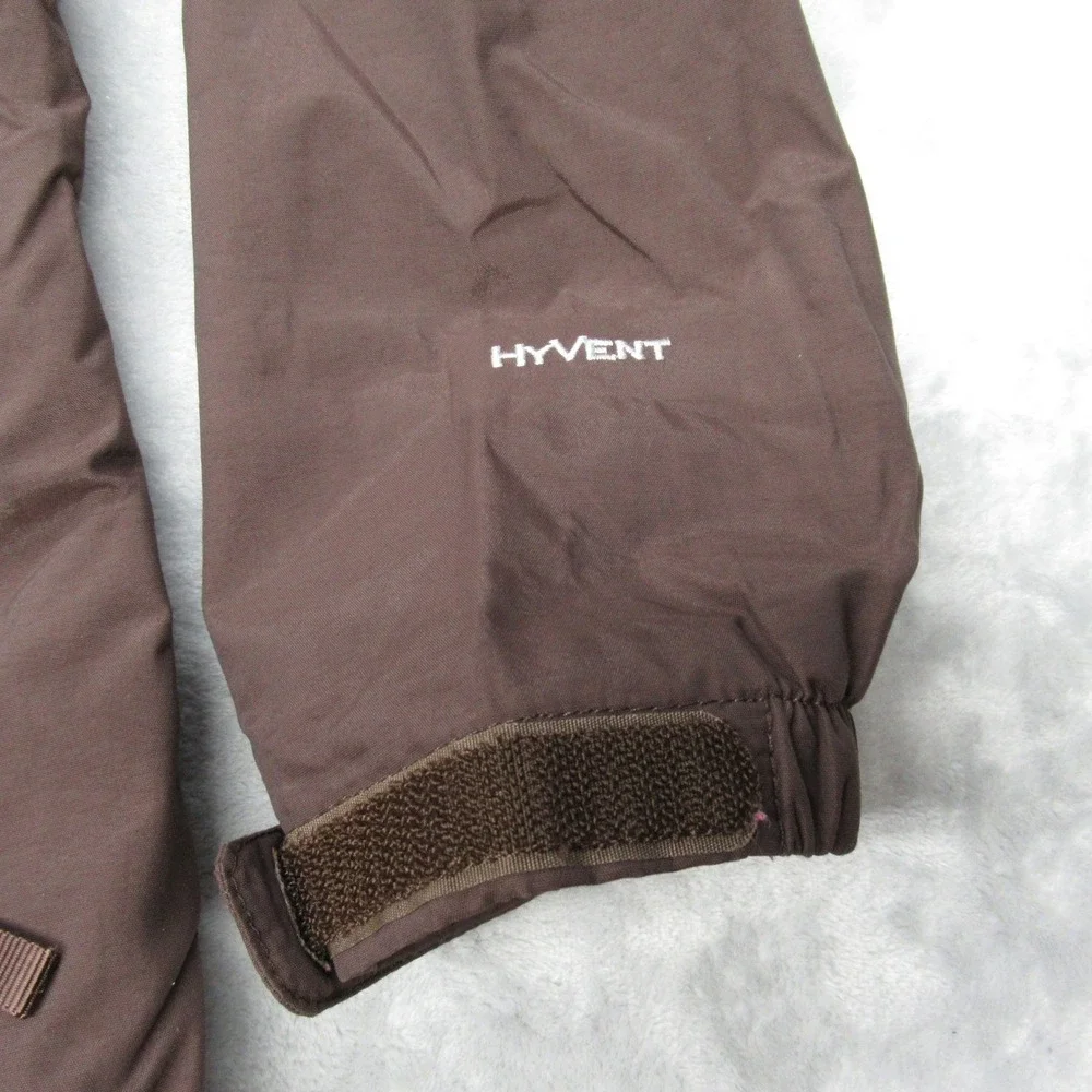 The North Face Jacket Youth Large Brown HyVent Hooded Waterproof Rain 3in1 Shell